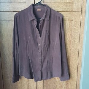 Chocolate buttery Sz. M blouse